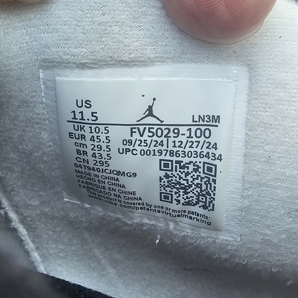Size 11.5 - Air Jordan 4 Retro OG 2025 White Cement main image 10